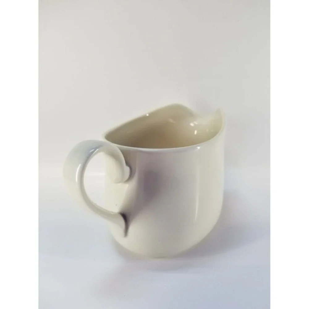 Corning Cream‎ Pitcher White Stoneware B1-TY Vintage Microwave Safe Ceramic